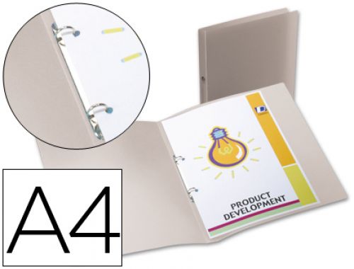 Pasta liderpapel polipropileno din a4 2 aneis redondos mini 15 mm transparente , Liderpapel , 33192 , 4710581490744